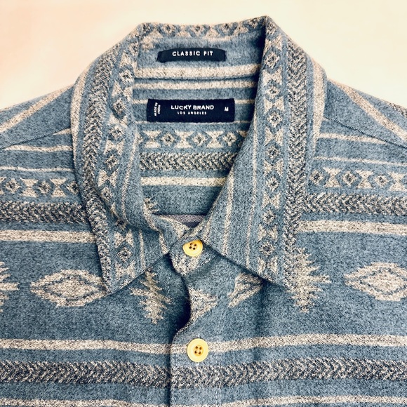 Lucky Brand! 🍀 HUMBOLDT JACQUARD SHIRT JACKET 🍀 (new, never worn) - Picture 2 of 5